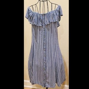 American Eagle Outfitters Blue/White Stripe Dress